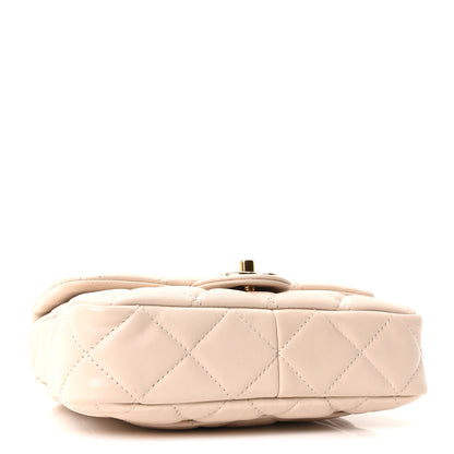 Chanel Lambskin Quilted Small CC Funky Town Flap Beige 4 of 10
