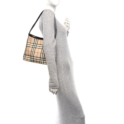 Burberry Vintage Check Shoulder Bag Black 2 of 10