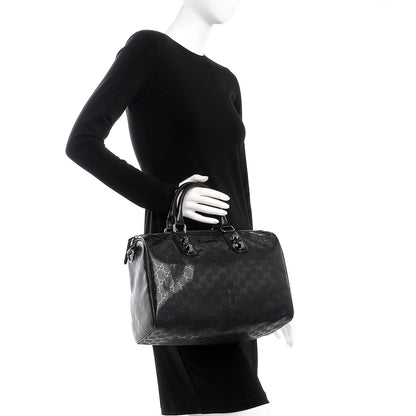 Gucci Imprime Monogram Medium Joy Stud Boston Black 2 of 9