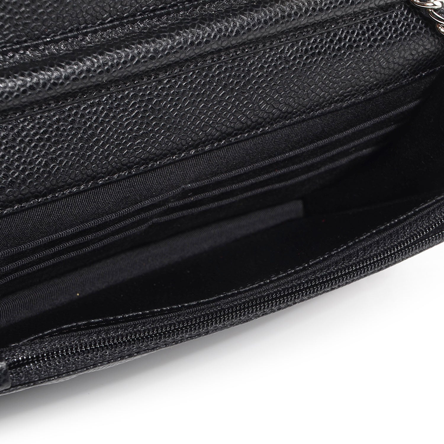 Chanel Caviar Quilted Wallet On Chain WOC Black 5 of 9