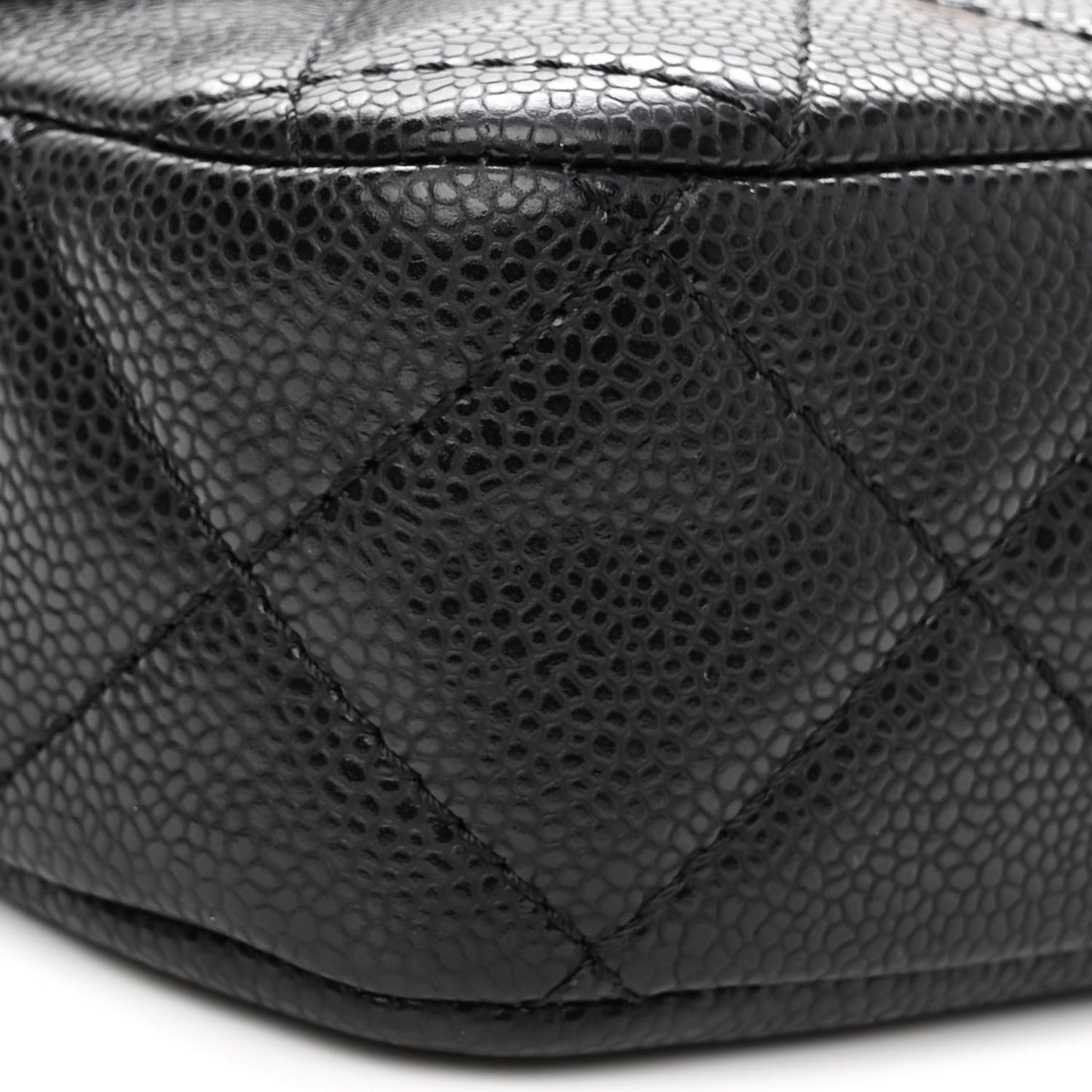 Caviar Quilted Mini Chain Flap Black