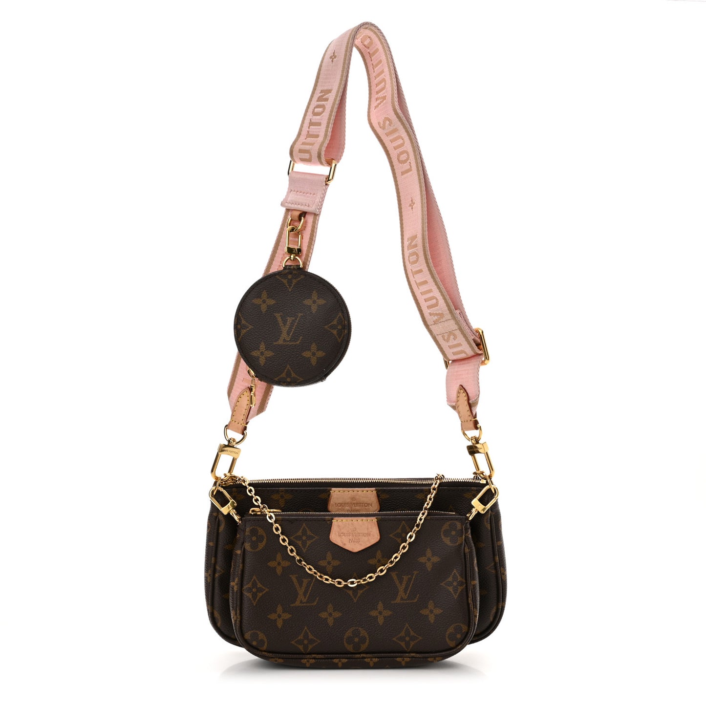 Monogram Multi Pochette Accessories Rose Clair