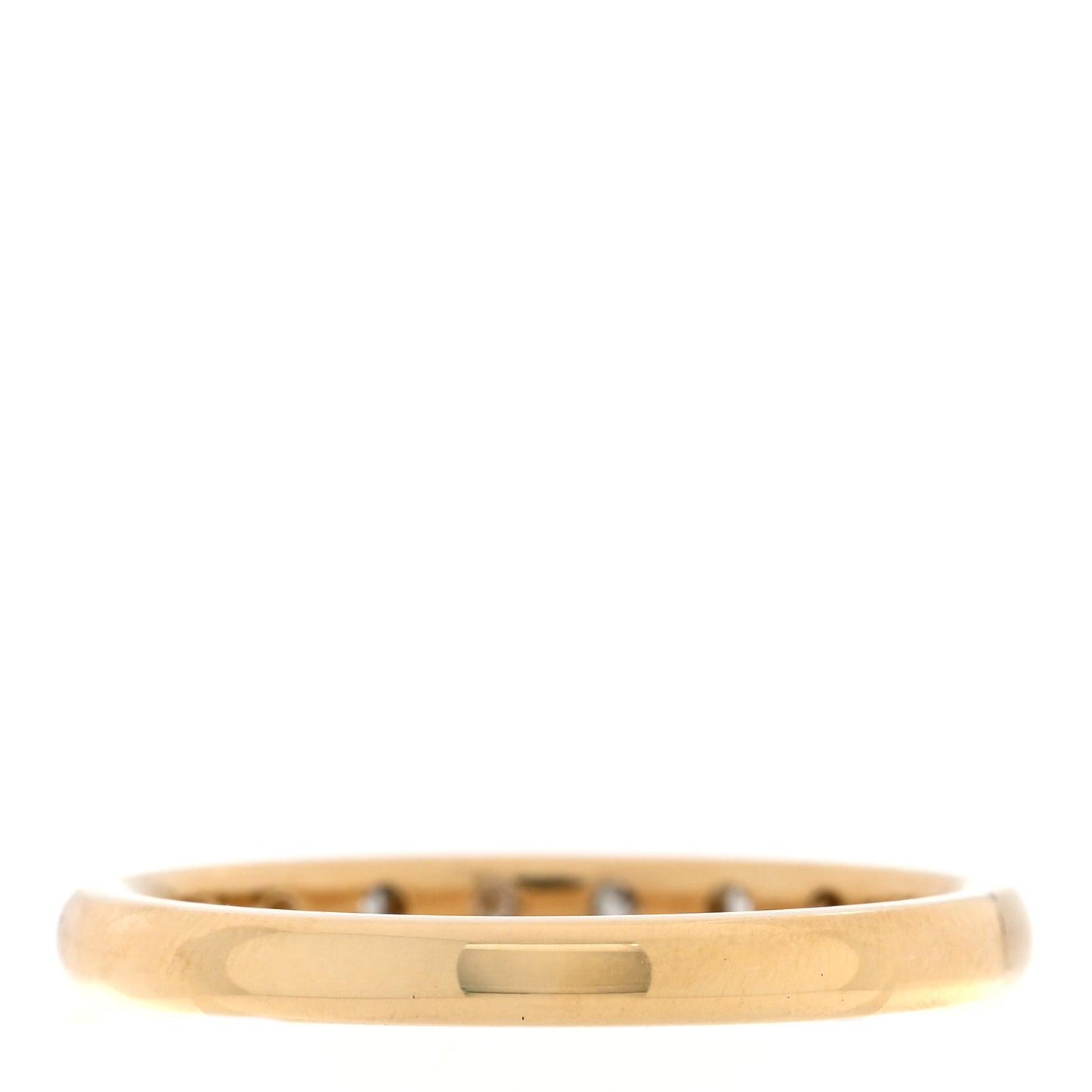 18K Yellow Gold Diamond Elsa Peretti 8 Diamond Stacking Band Ring 62 10