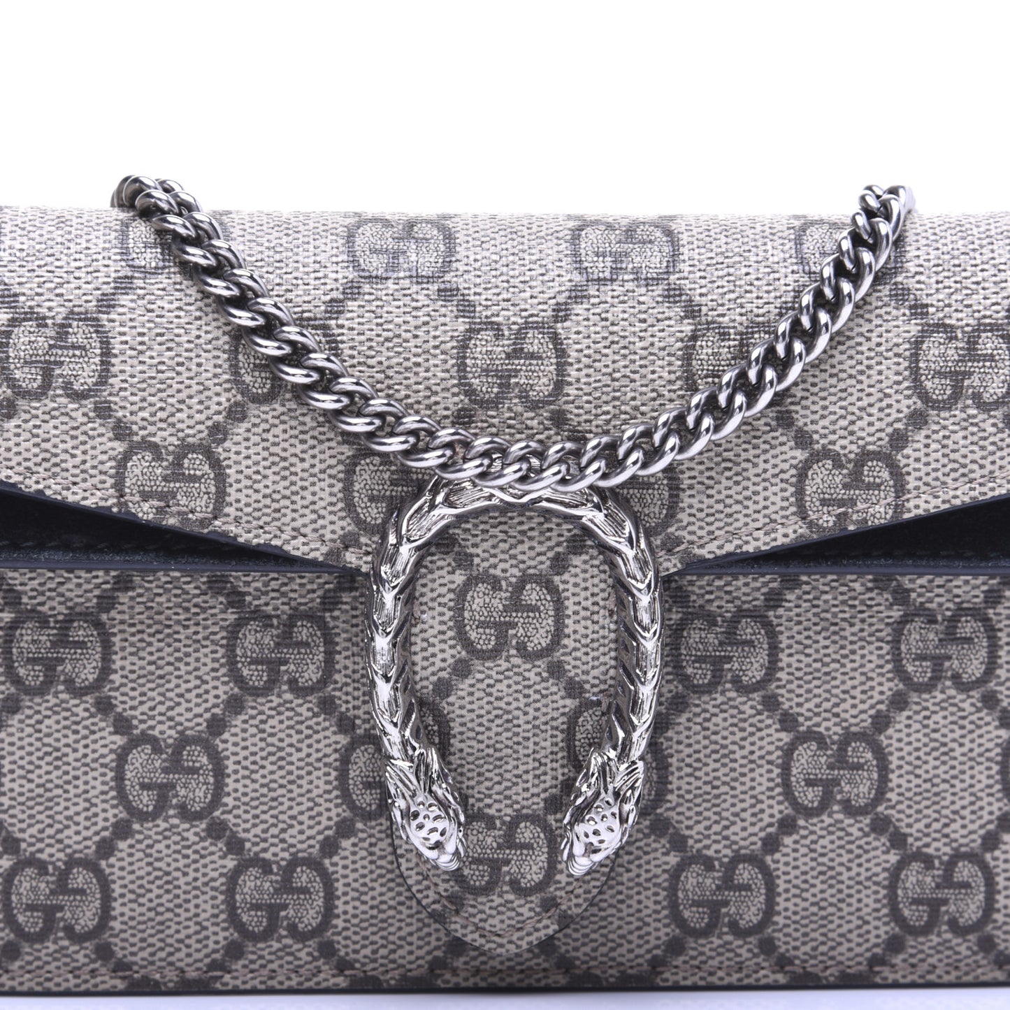 GG Supreme Monogram Super Mini Dionysus Shoulder Bag Black