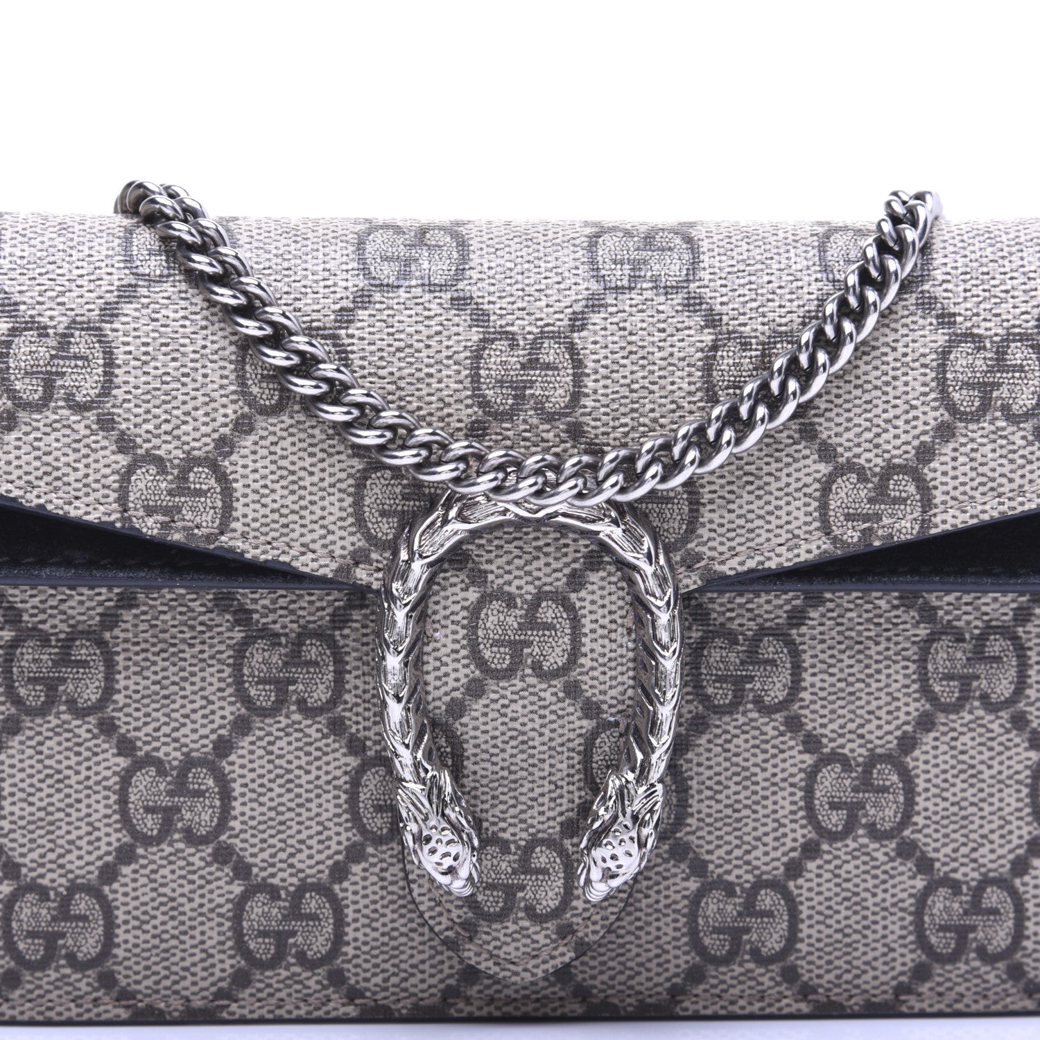 Gucci GG Supreme Monogram Super Mini Dionysus Shoulder Bag Black 11 of 16
