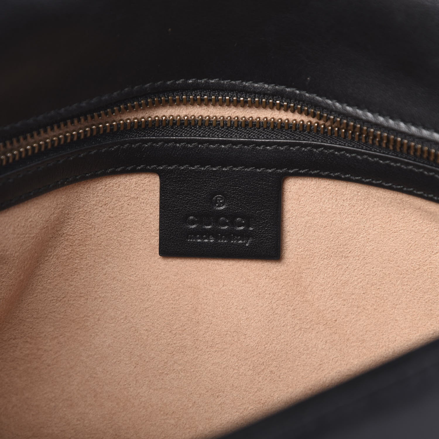 Gucci Calfskin Matelasse Small GG Marmont Shoulder Bag Black 5 of 10