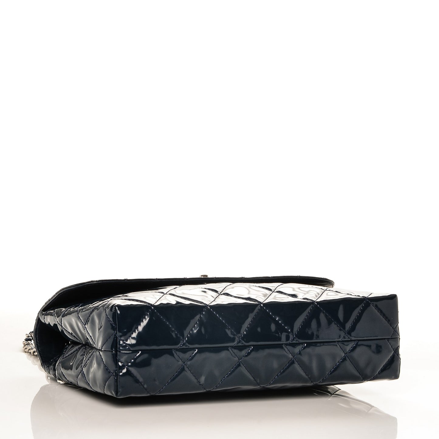 Vinyl Quilted In The Business Flap Navy Blue
