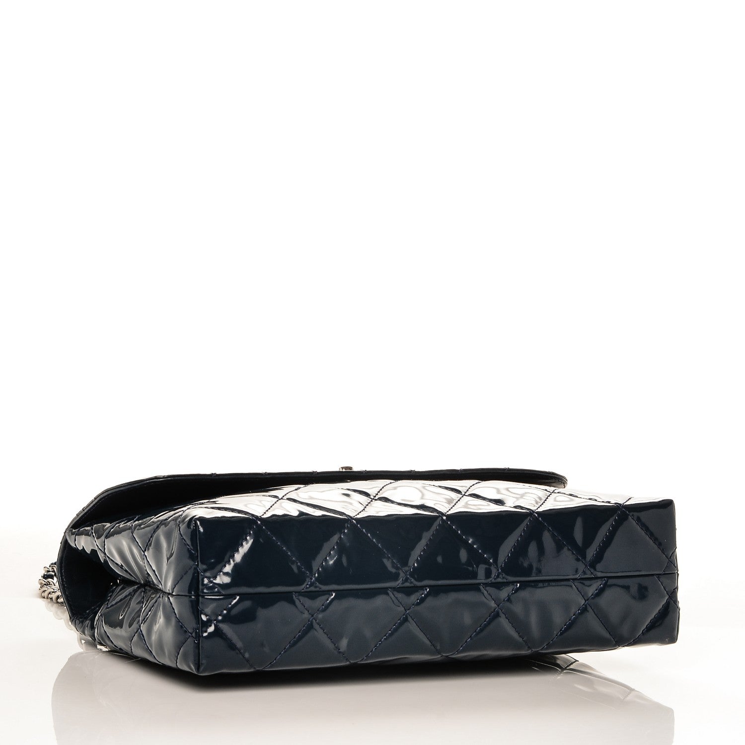 Chanel Vinyl Quilted In The Business Flap Navy Blue 4 of 13