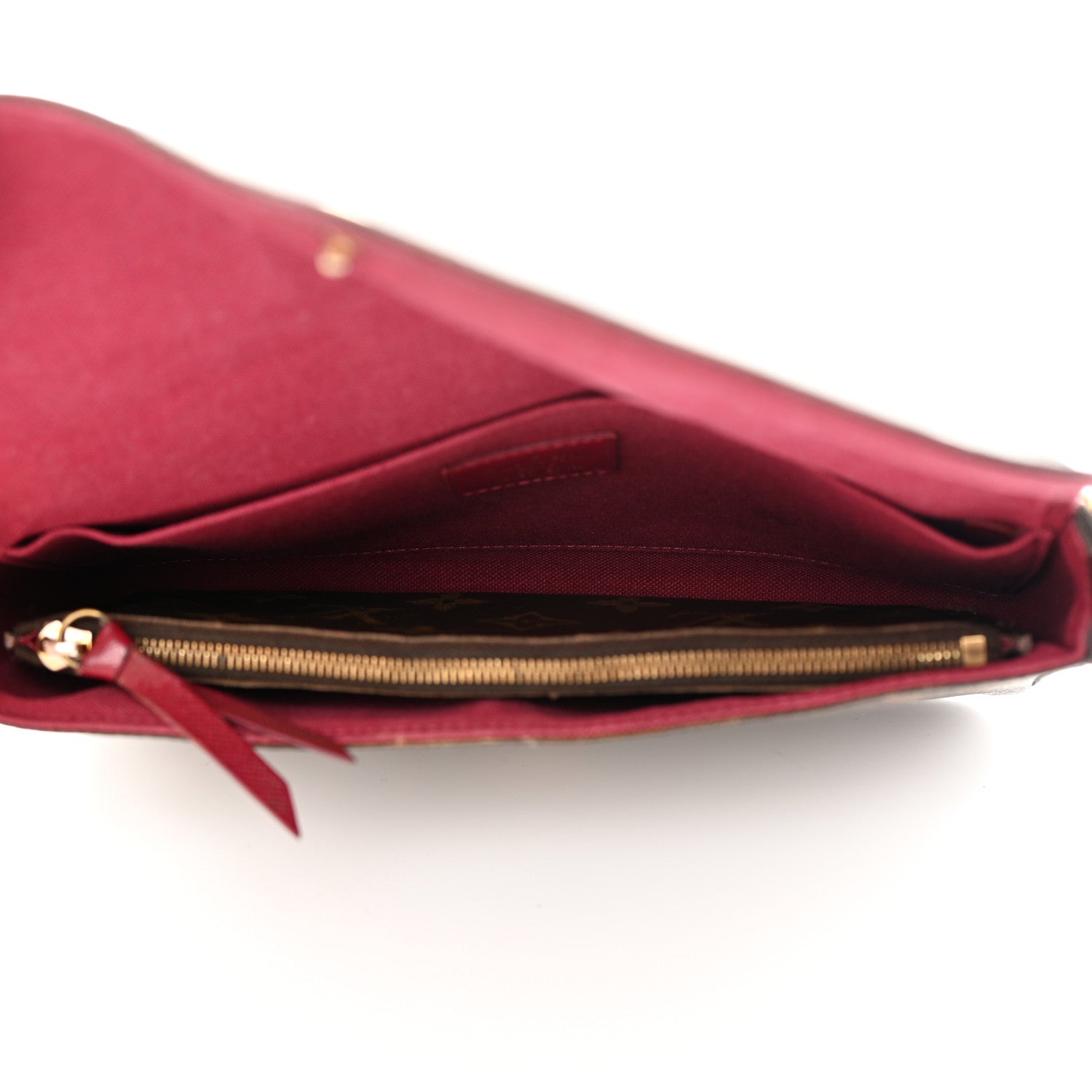 Louis Vuitton Monogram Pochette Felicie Chain Wallet Fuchsia 6 of 22