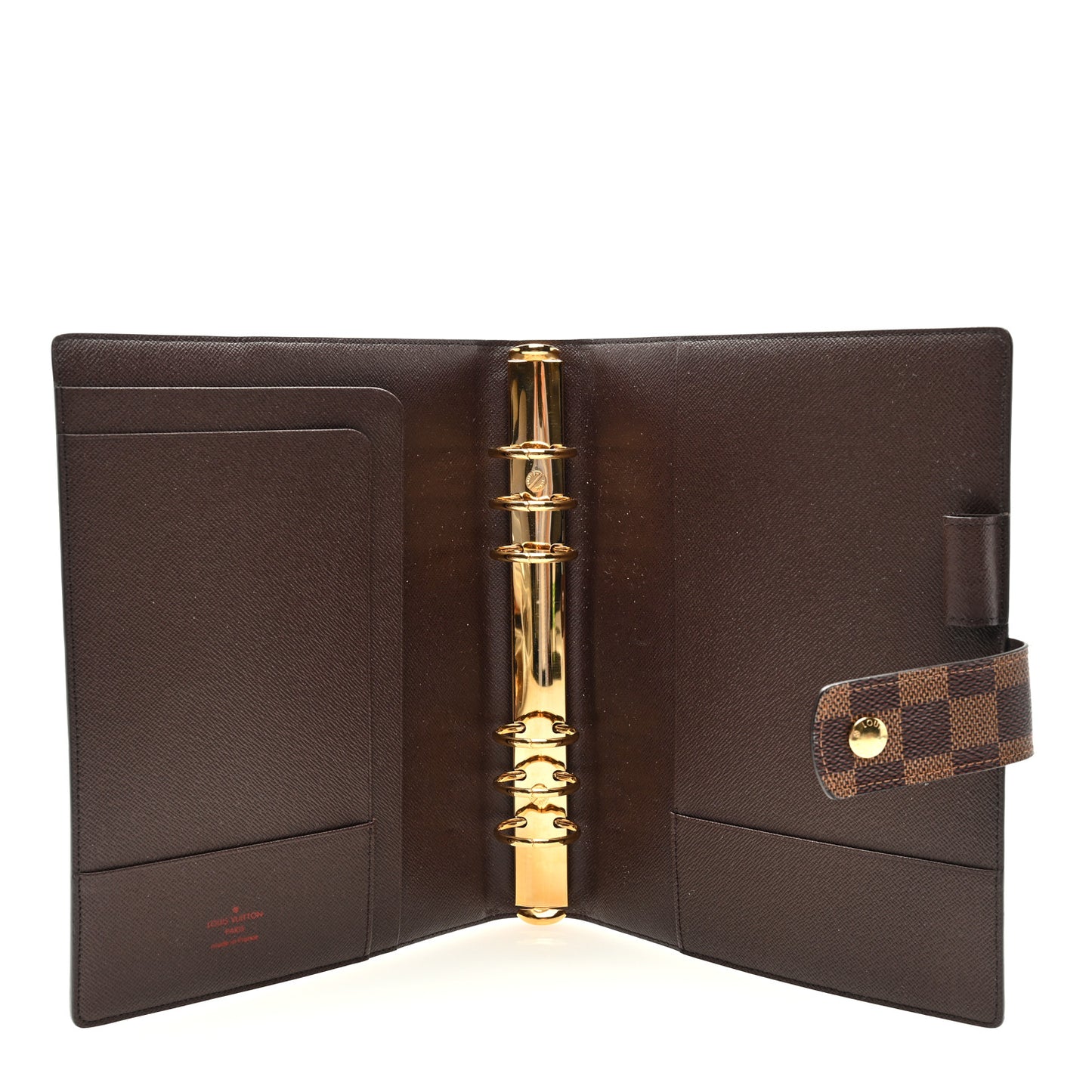 Damier Ebene Large Ring Agenda Cover