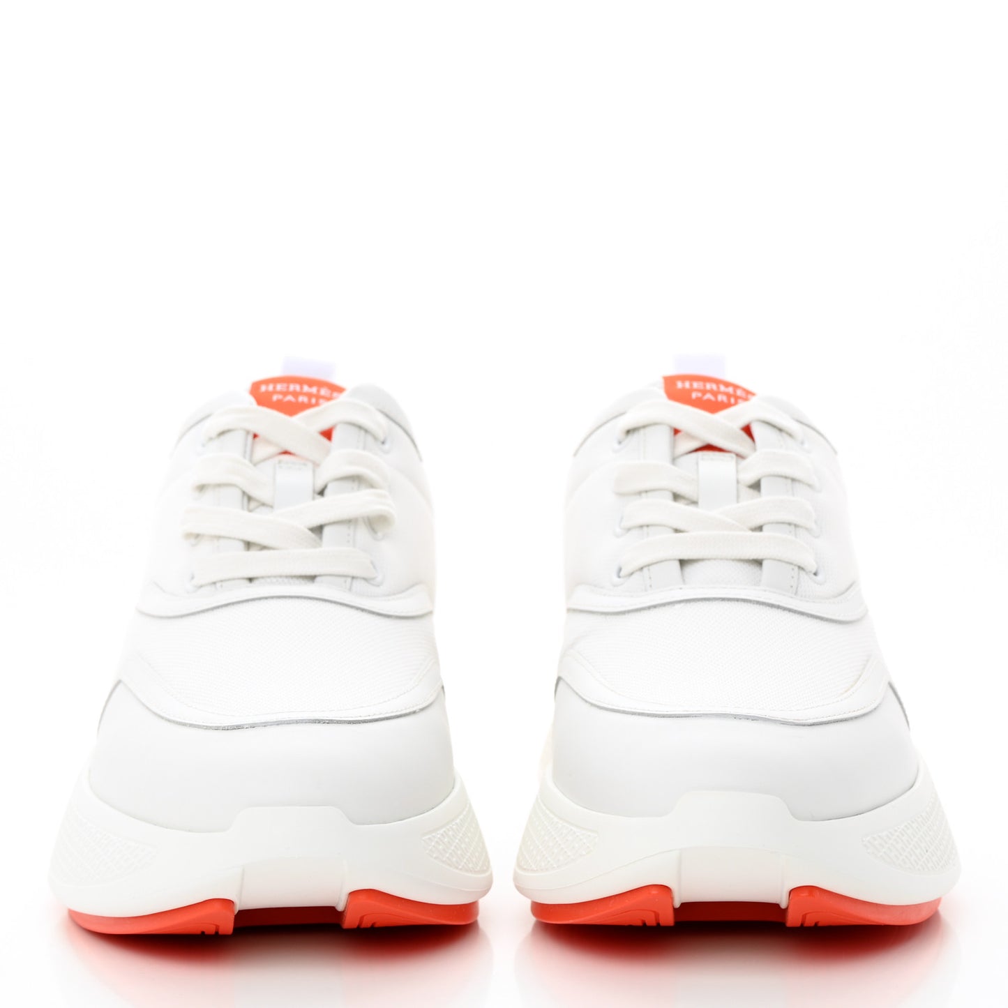 Mesh Calfskin Womens Giga Sneakers 38 White