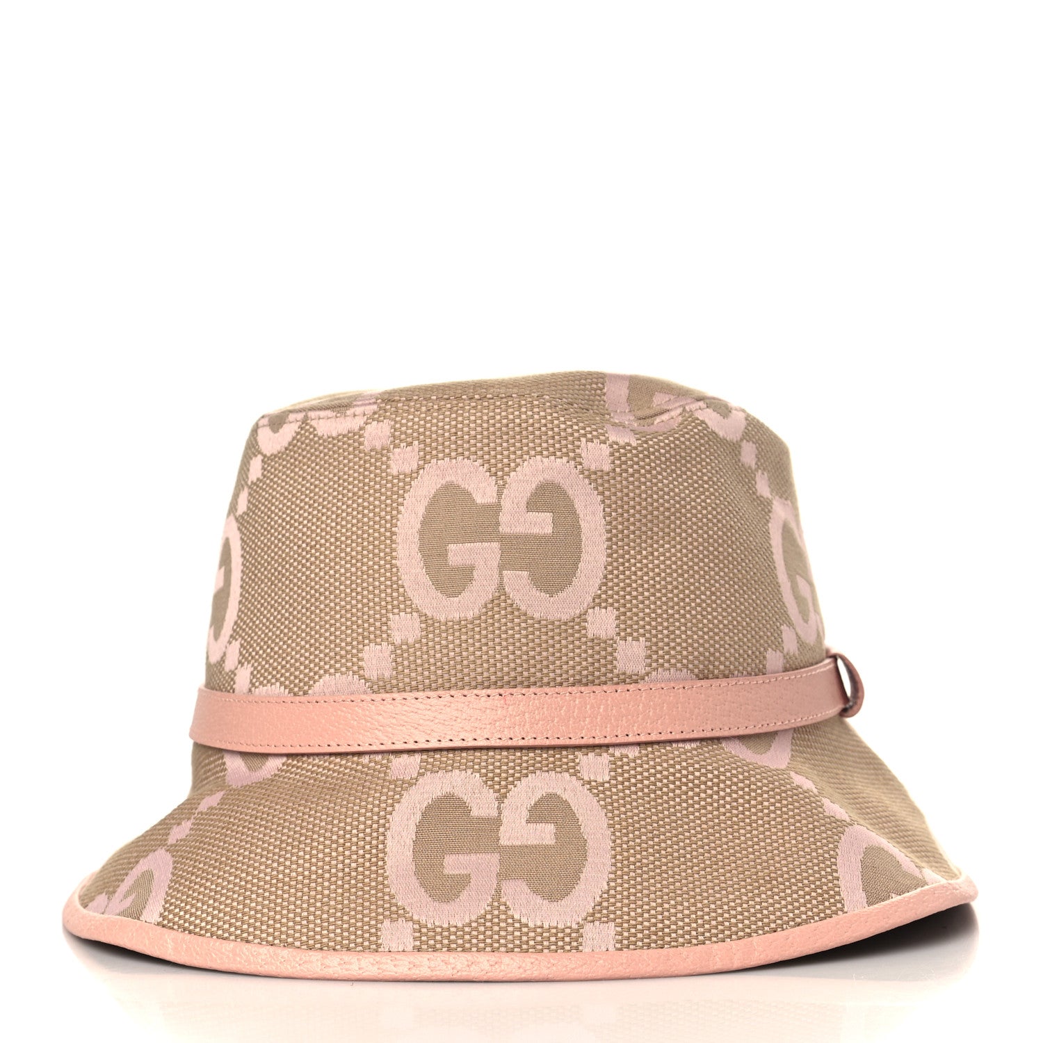 Gucci Monogram Jumbo GG Mosteria Bucket Hat M Beige Perfect Pink 5 of 8