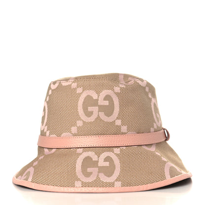 Gucci Monogram Jumbo GG Mosteria Bucket Hat M Beige Perfect Pink 5 of 8