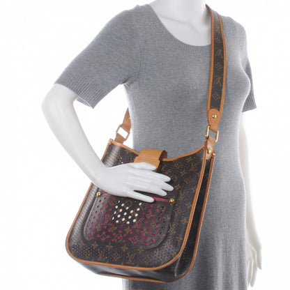 Louis Vuitton Monogram Perforated Musette Fuchsia 2 of 7