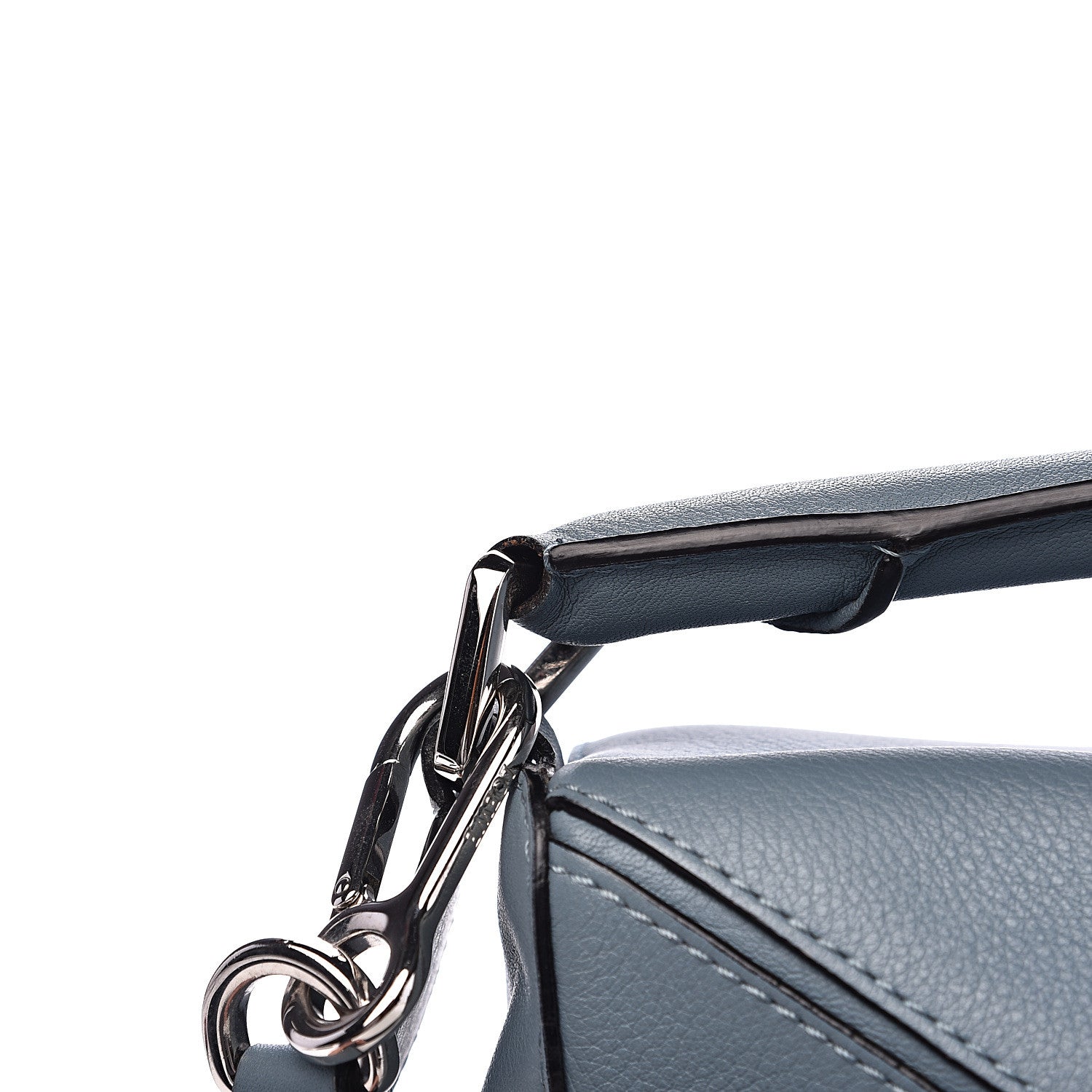 Loewe Calfskin Medium Puzzle Bag Stone Blue 10 of 13
