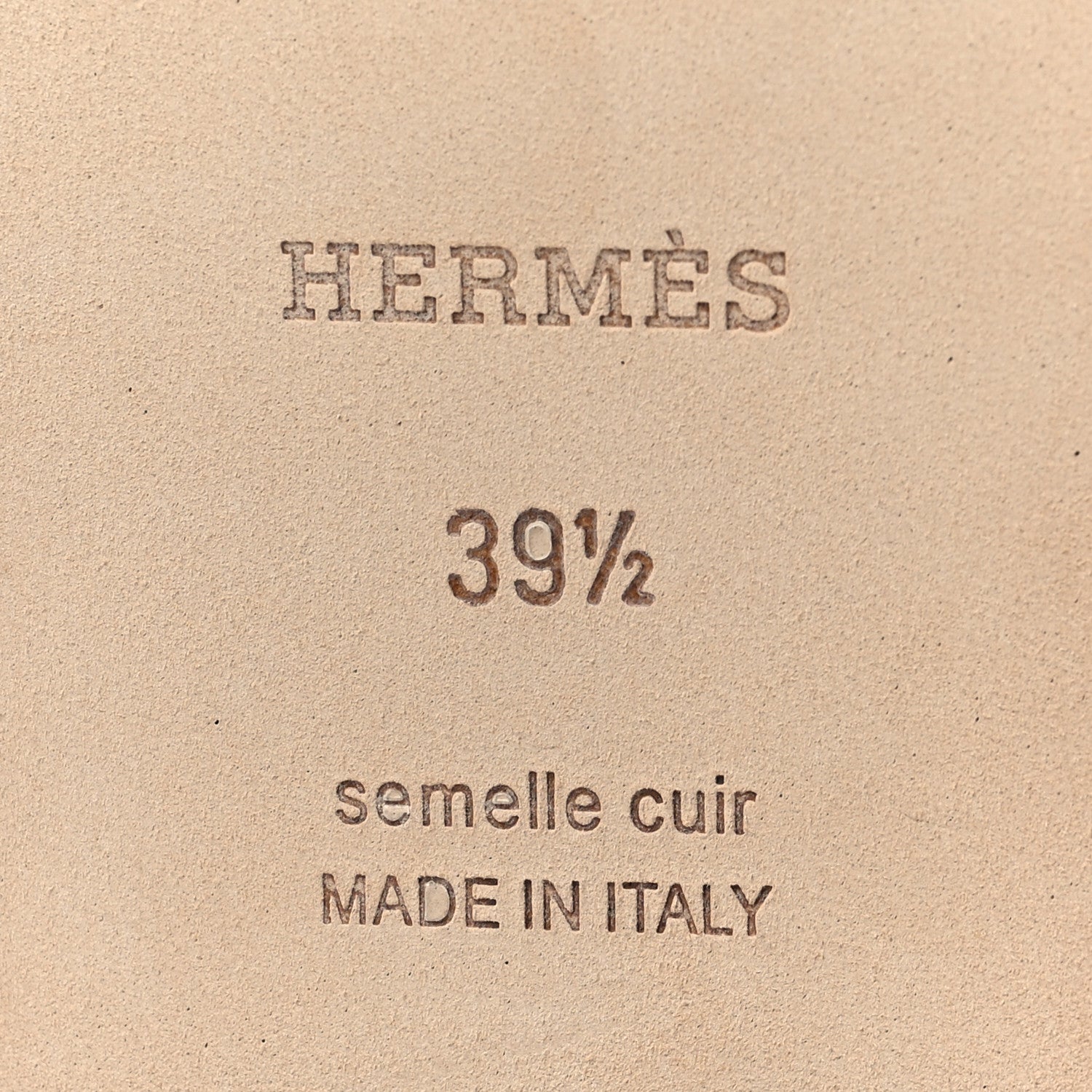 Hermes Denim Canvas Oran Sandals 39.5 Bleu Clair 6 of 9