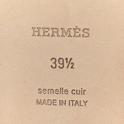 Hermes Denim Canvas Oran Sandals 39.5 Bleu Clair 6 of 9