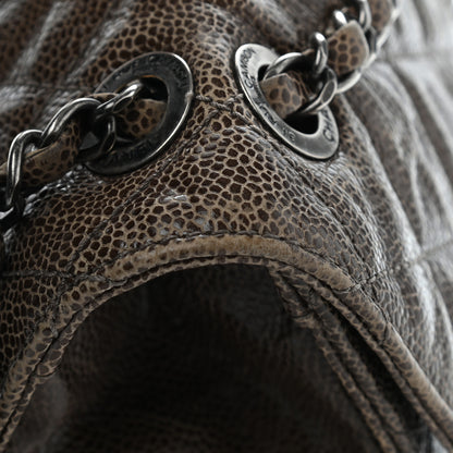 Chanel Crumpled Grained Calfskin Jumbo CC Crave Flap Beige 19 of 21