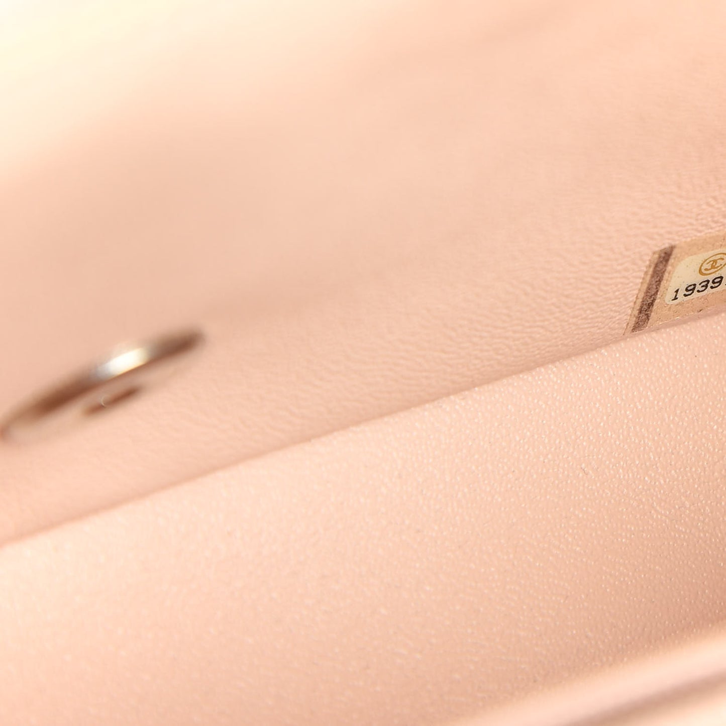 Caviar Quilted Mini Rectangular Flap Light Pink