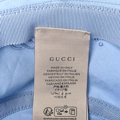 Gucci Cotton Logo Cabris Bucket Hat L Porcelain Light Blue 7 of 8