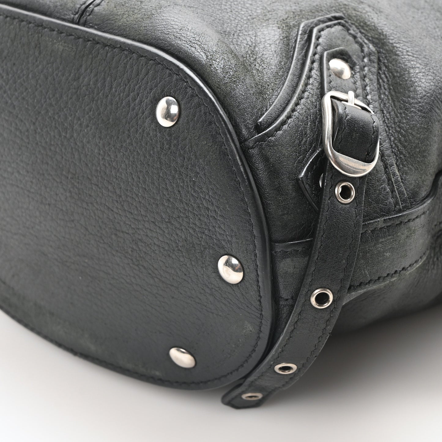 Calfskin Emo Bucket Bag XS Black