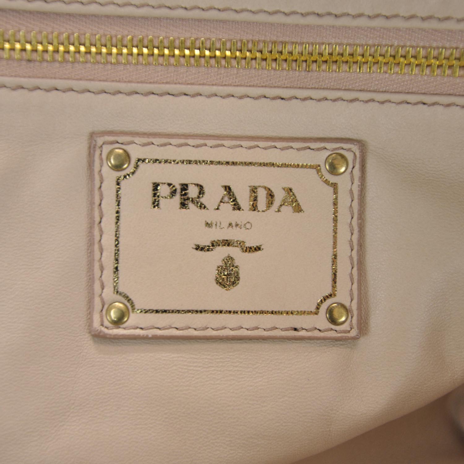 Prada Vitello Shine Chain Tote Moro Brown 8 of 9