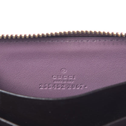Gucci Patent Microguccissima Zip Around Card Case Mauve 5 of 10