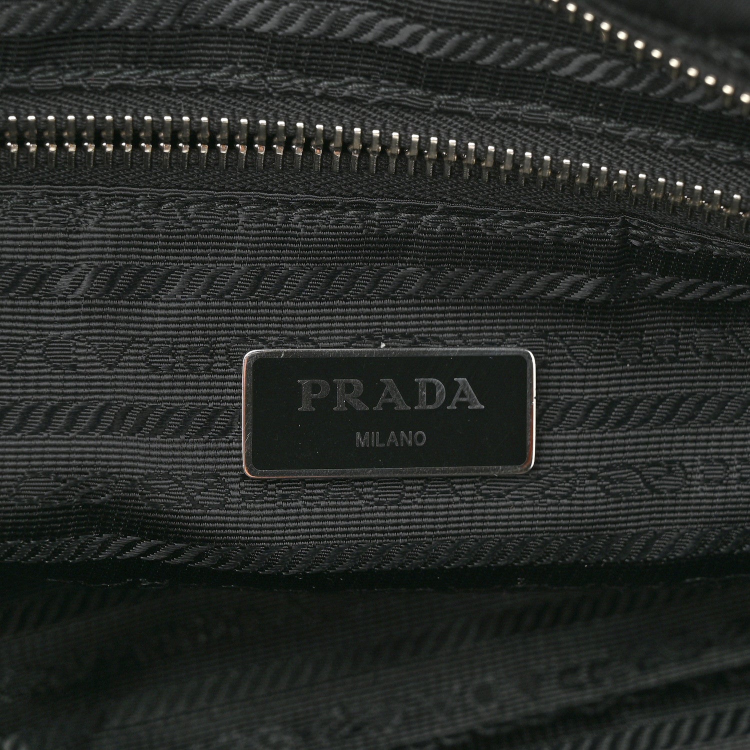Prada Nylon Tessuto Impuntu Quilted Shoulder Bag Black 6 of 9