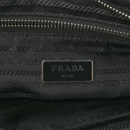 Prada Nylon Tessuto Impuntu Quilted Shoulder Bag Black 6 of 9