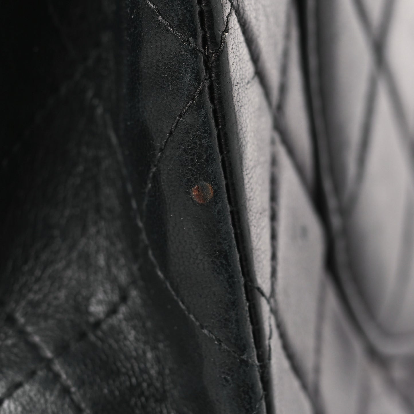 Lambskin Quilted Small Double Flap Black