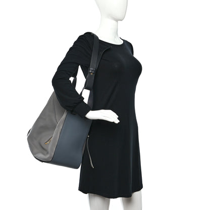 Loewe Calfskin Medium Hammock Shoulder Bag Grey Black 2 of 9