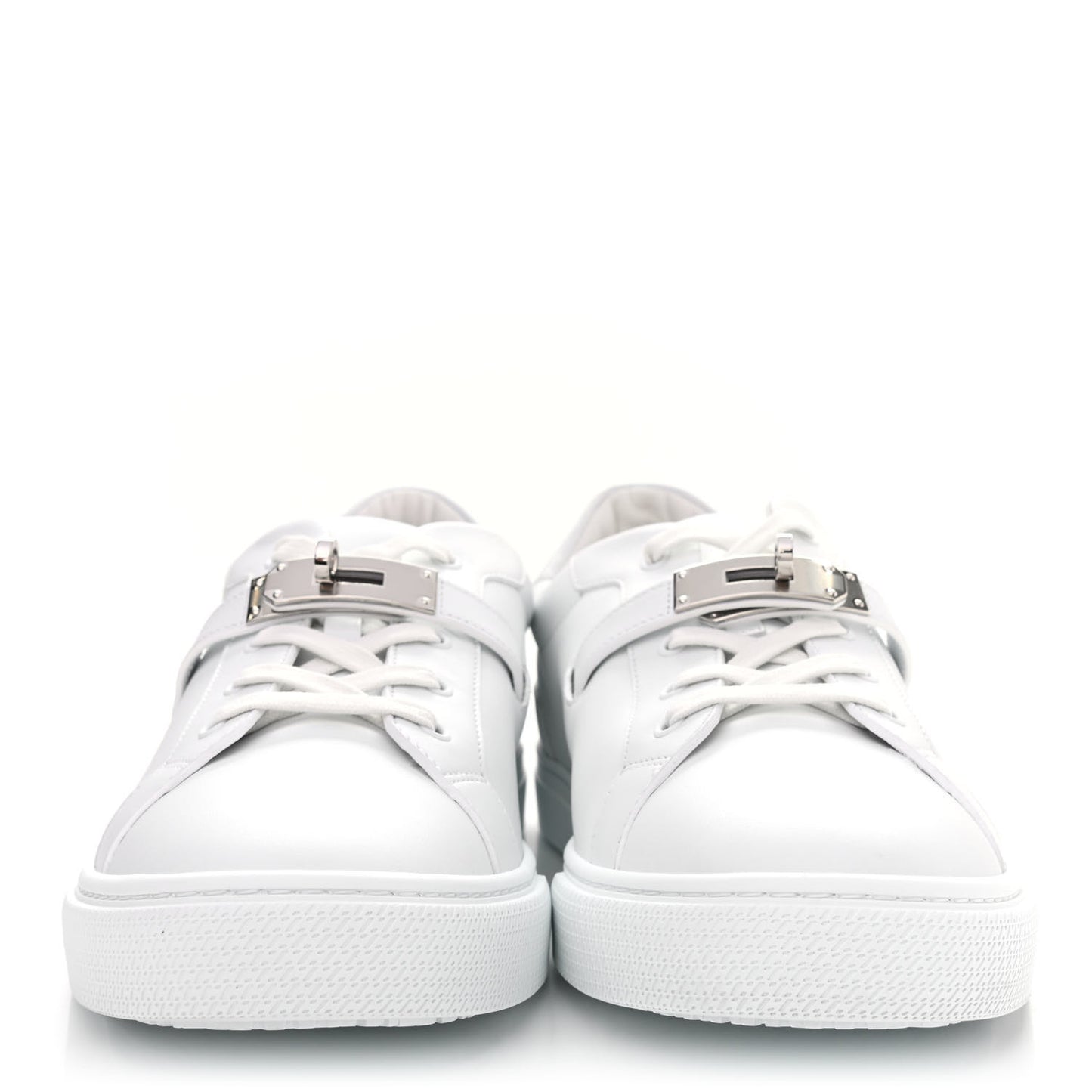 Calfskin Mens Day Sneakers 46 White