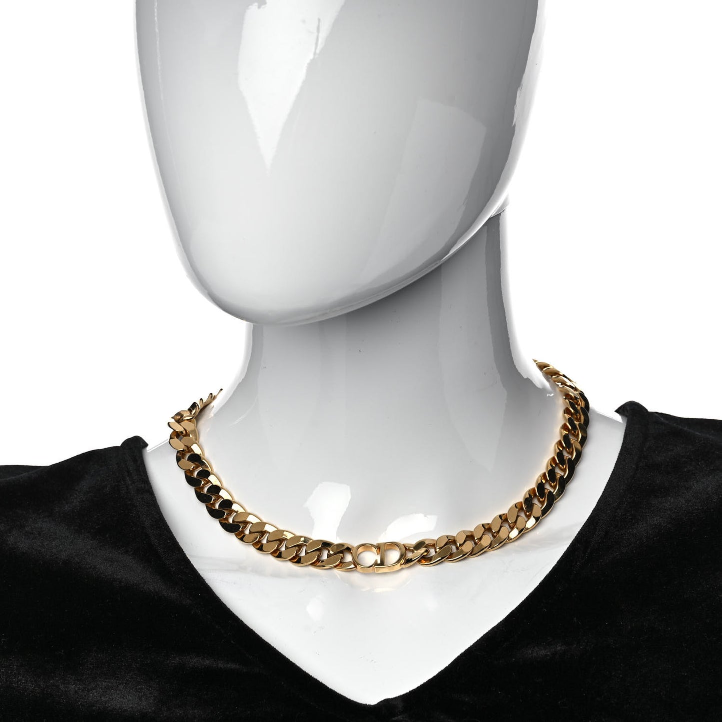 Metal Danseuse Etoile Chain Choker Necklace Gold