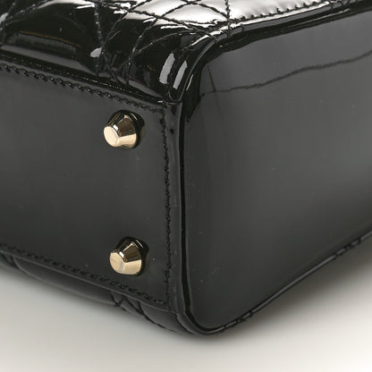 Christian Dior Patent Cannage Mini Lady Dior Black 9 of 9