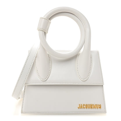 Jacquemus Smooth Calfskin Le Chiquito Noeud White 1 of 11