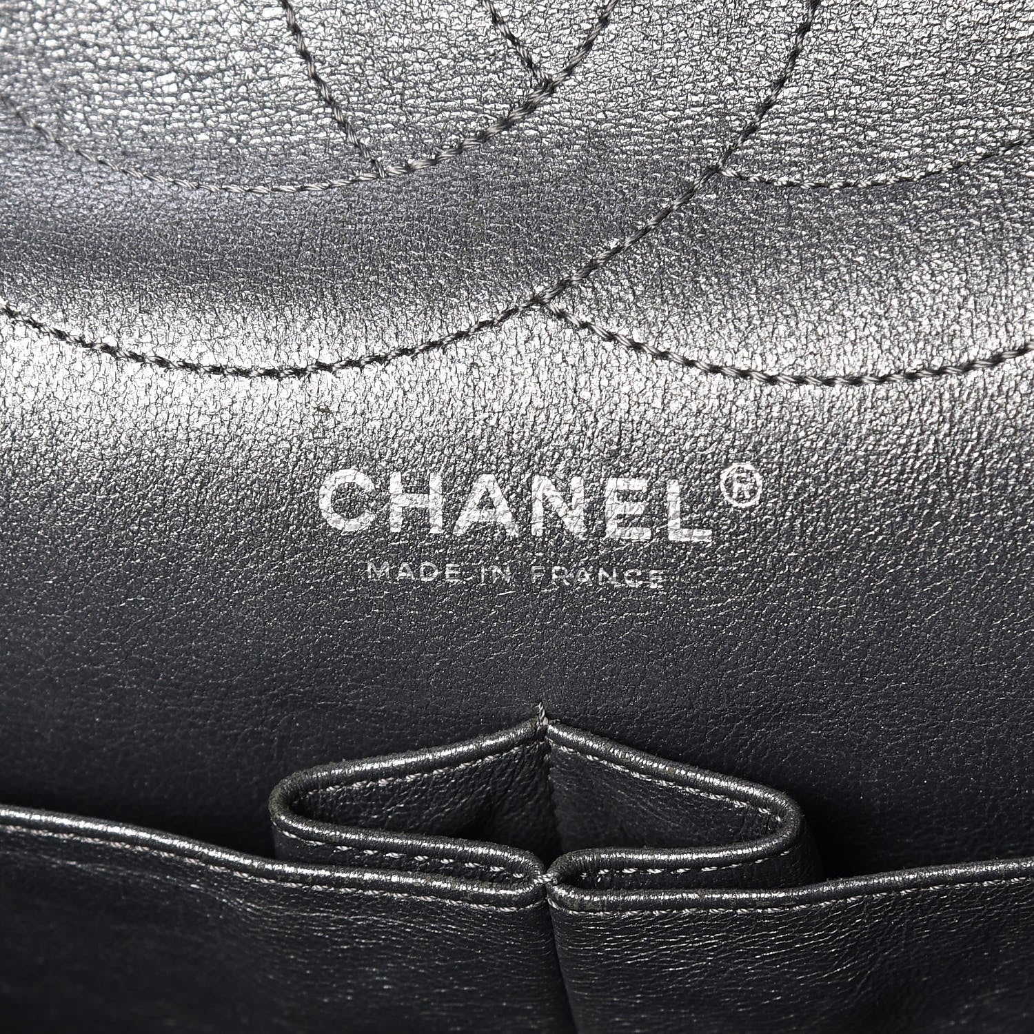 Chanel Metallic Aged Calfskin Quilted 2.55 Reissue 227 Flap Dark Silver 6 of 20