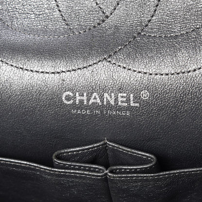 Chanel Metallic Aged Calfskin Quilted 2.55 Reissue 227 Flap Dark Silver 6 of 20