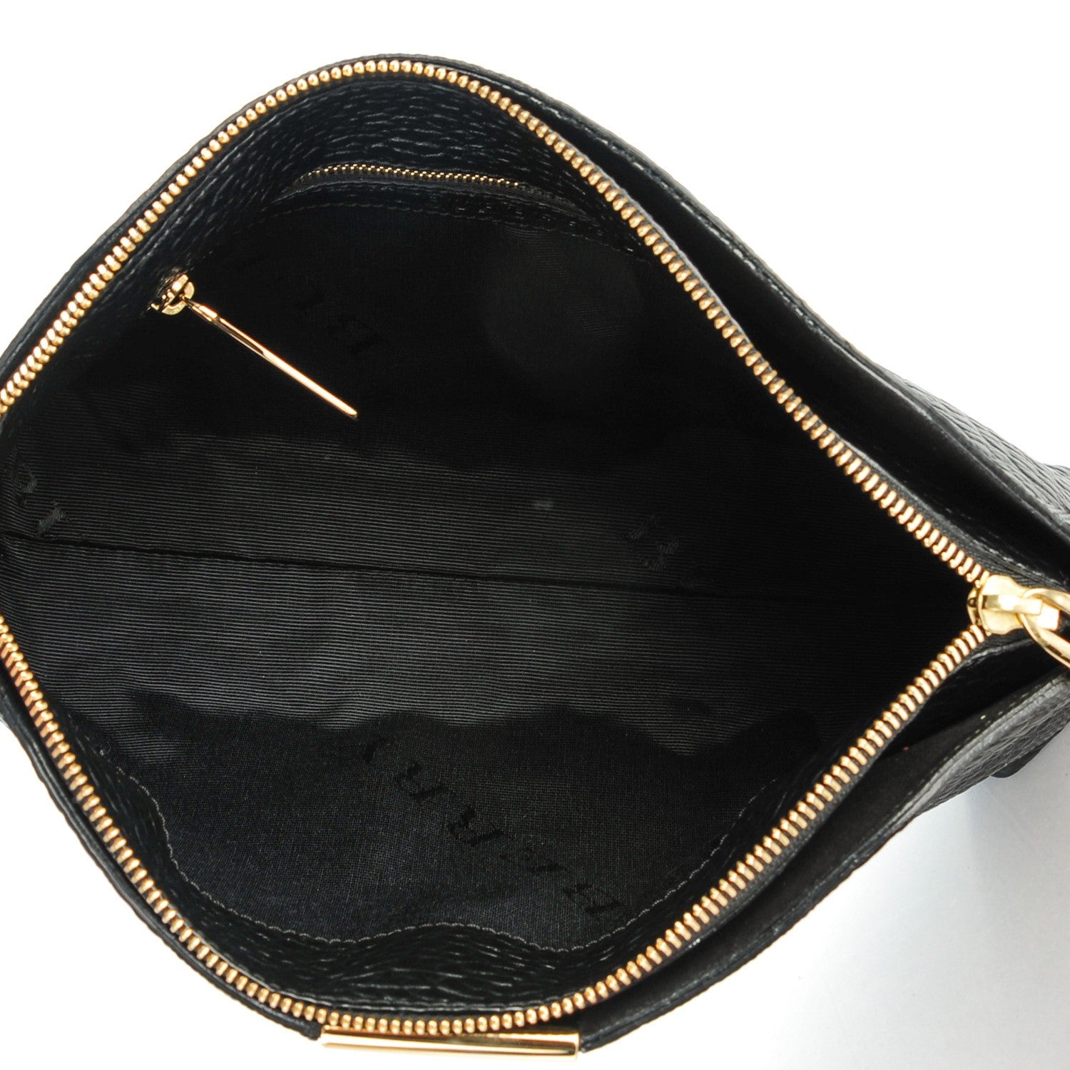Burberry Signature Grain Calfskin Check Embossed Small Chichester Crossbody Clutch Bag Black 5 of 5