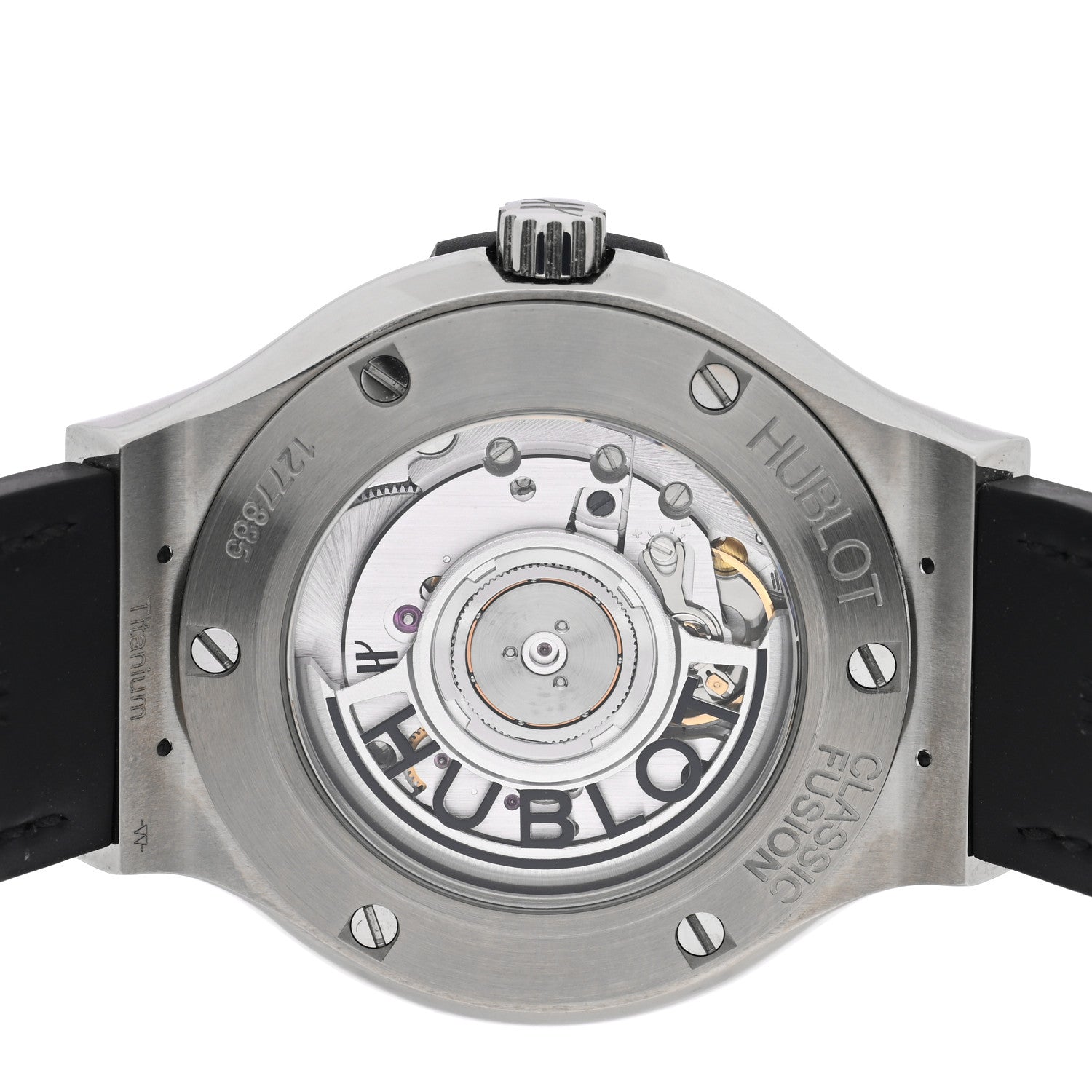 Hublot Titanium Alligator 38mm Classic Fusion Automatic Watch Black 565.NX.1171.LR 4 of 6