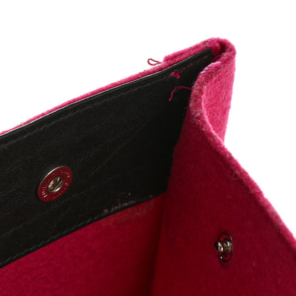 Saint Laurent Wool Rive Gauche Tote Fuchsia 12 of 14
