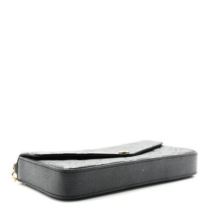 Louis Vuitton Empreinte Pochette Felicie Chain Wallet Black 4 of 9
