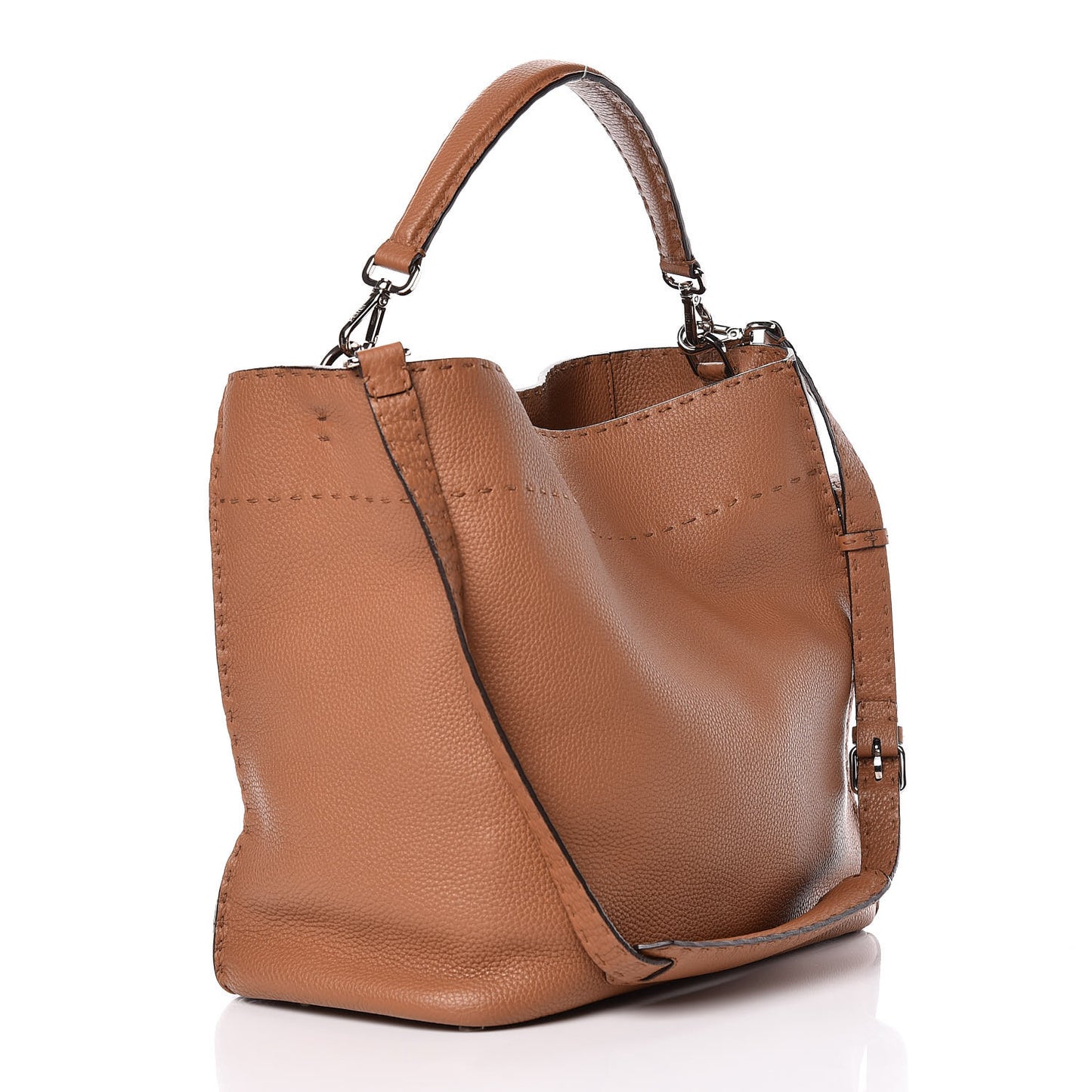 Cuoio Romano Selleria Large Anna Bucket Bag Mou