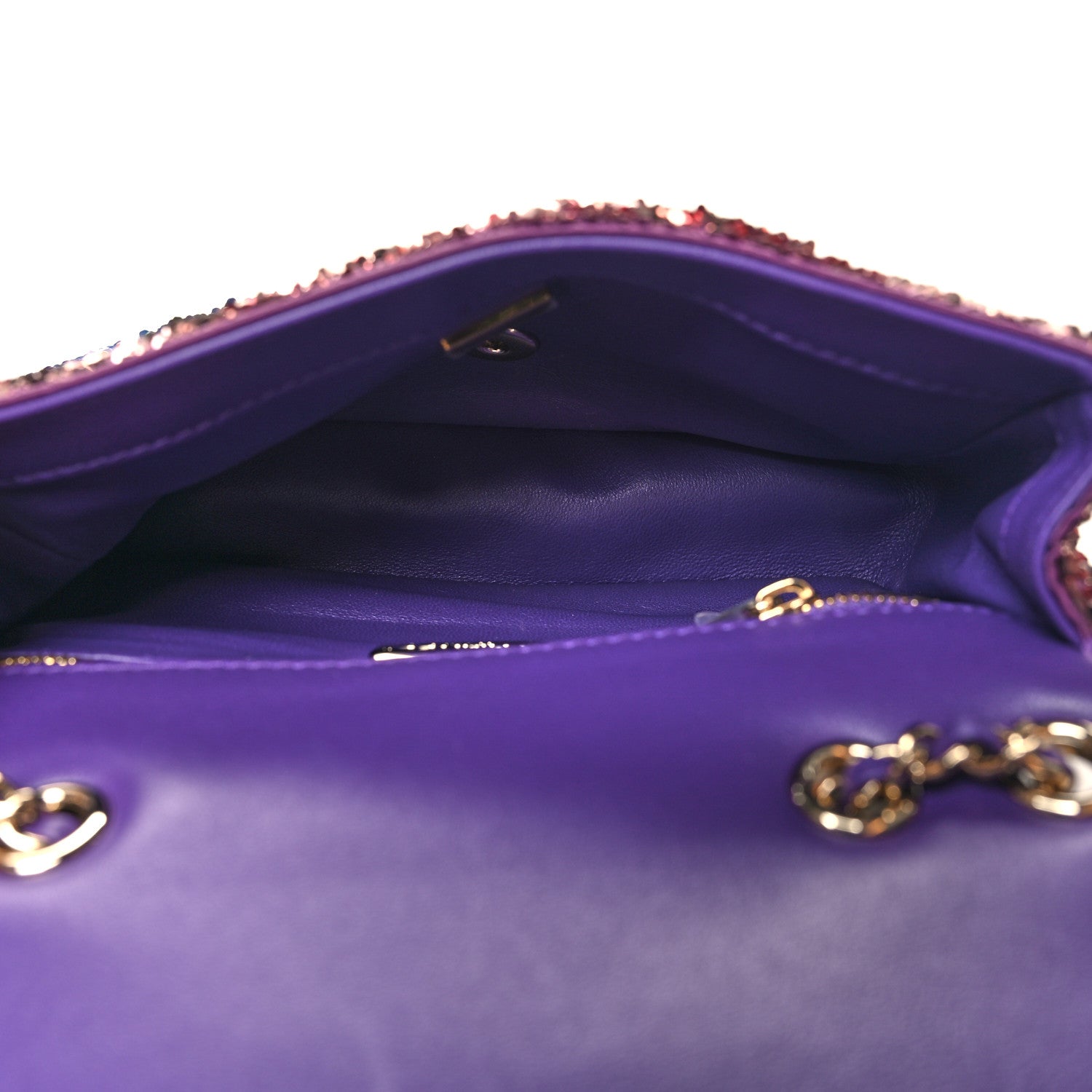 Chanel Gradient Sequin Mini Rectangular Flap Purple Multicolor 5 of 12