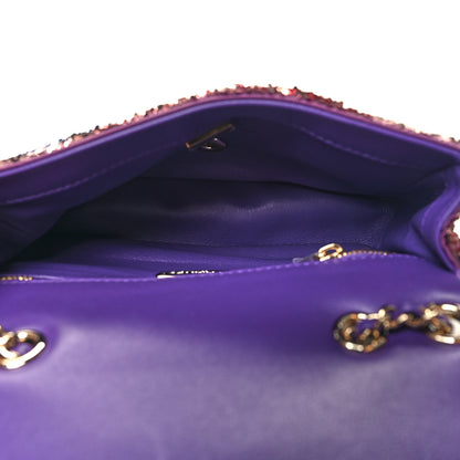 Chanel Gradient Sequin Mini Rectangular Flap Purple Multicolor 5 of 12