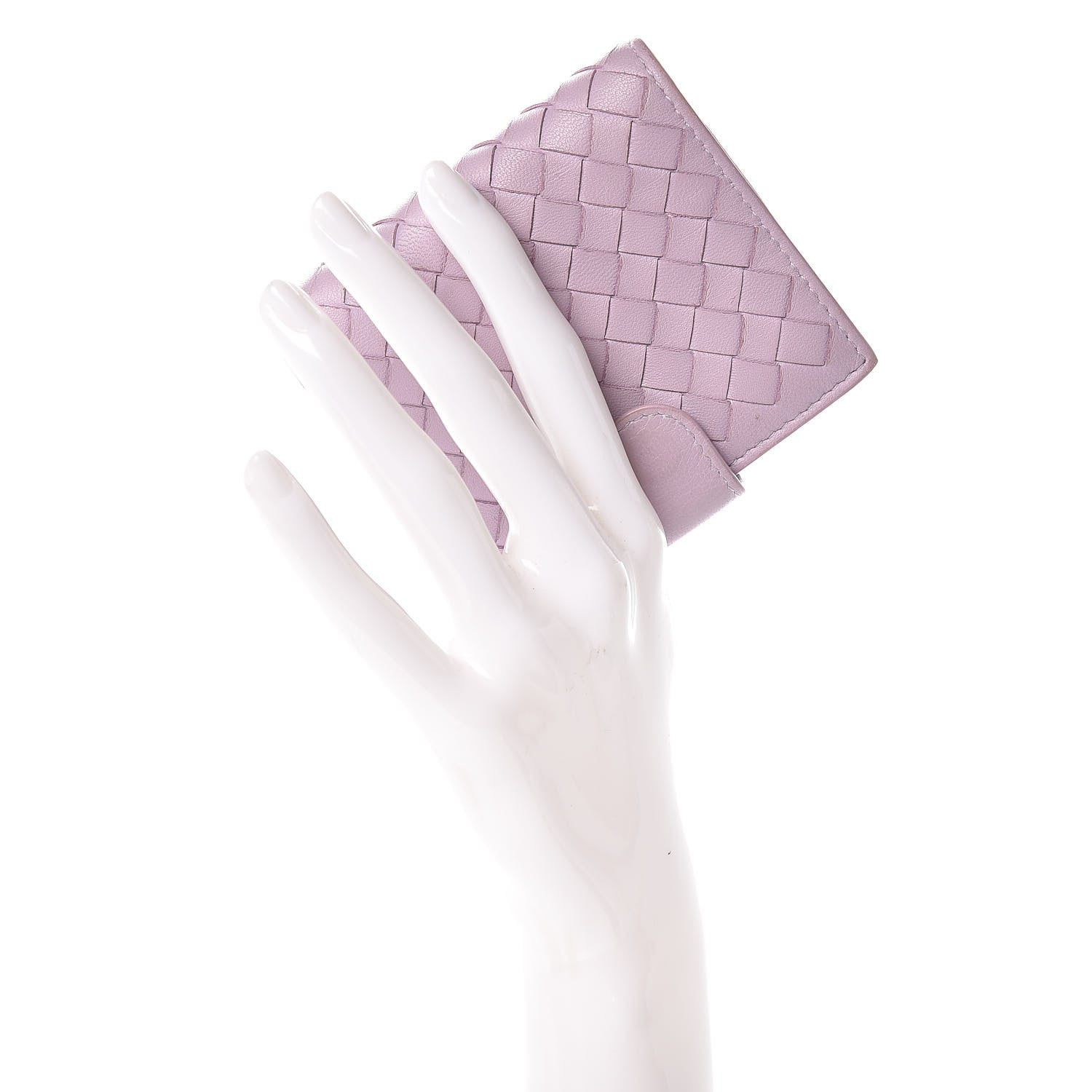 Bottega Veneta Nappa Intrecciato French Compact Wallet Parme 2 of 9
