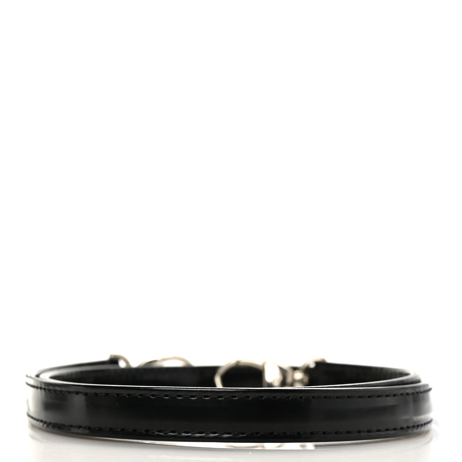 Christian Dior Patent Calfskin Lady Dior Shoulder Strap Black 2 of 4