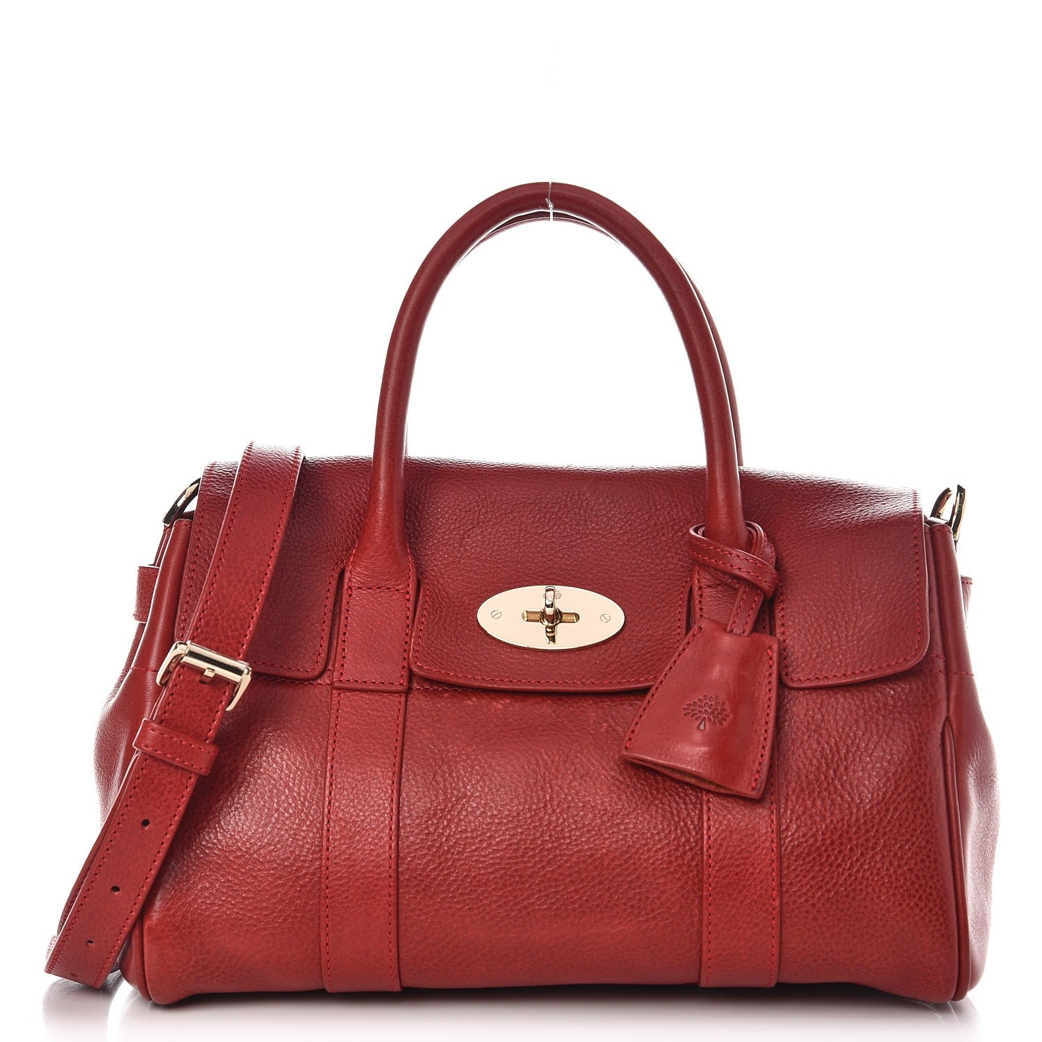 Mulberry Natural Leather Small Bayswater Poppy Red 1 of 12