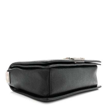 Chanel Patent Calfskin Quilted Paris Bombay Medallion Embellished Medium Boy Flap Black 4 of 10