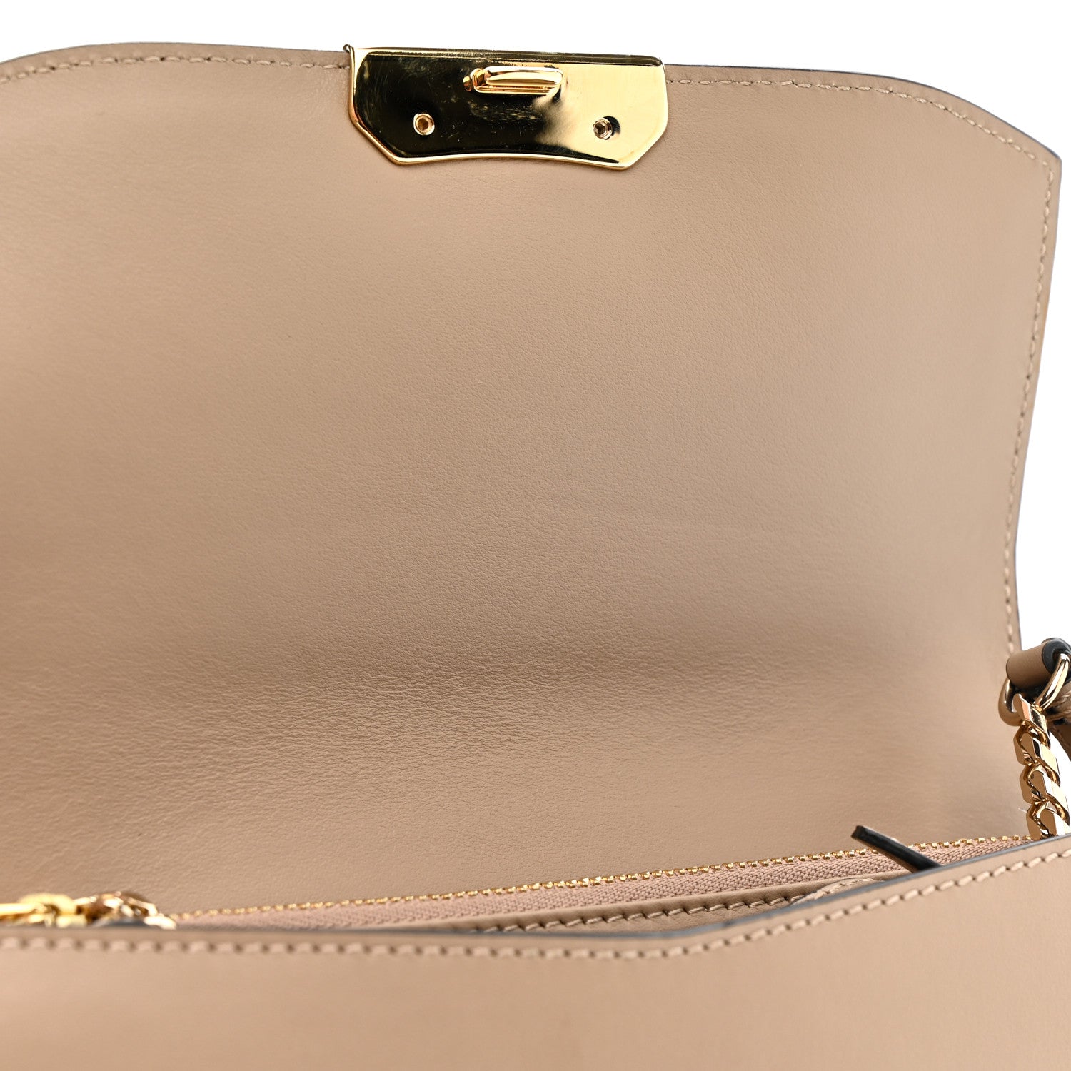 Burberry Calfskin Small Madison Chain Clutch Rose Beige 14 of 14