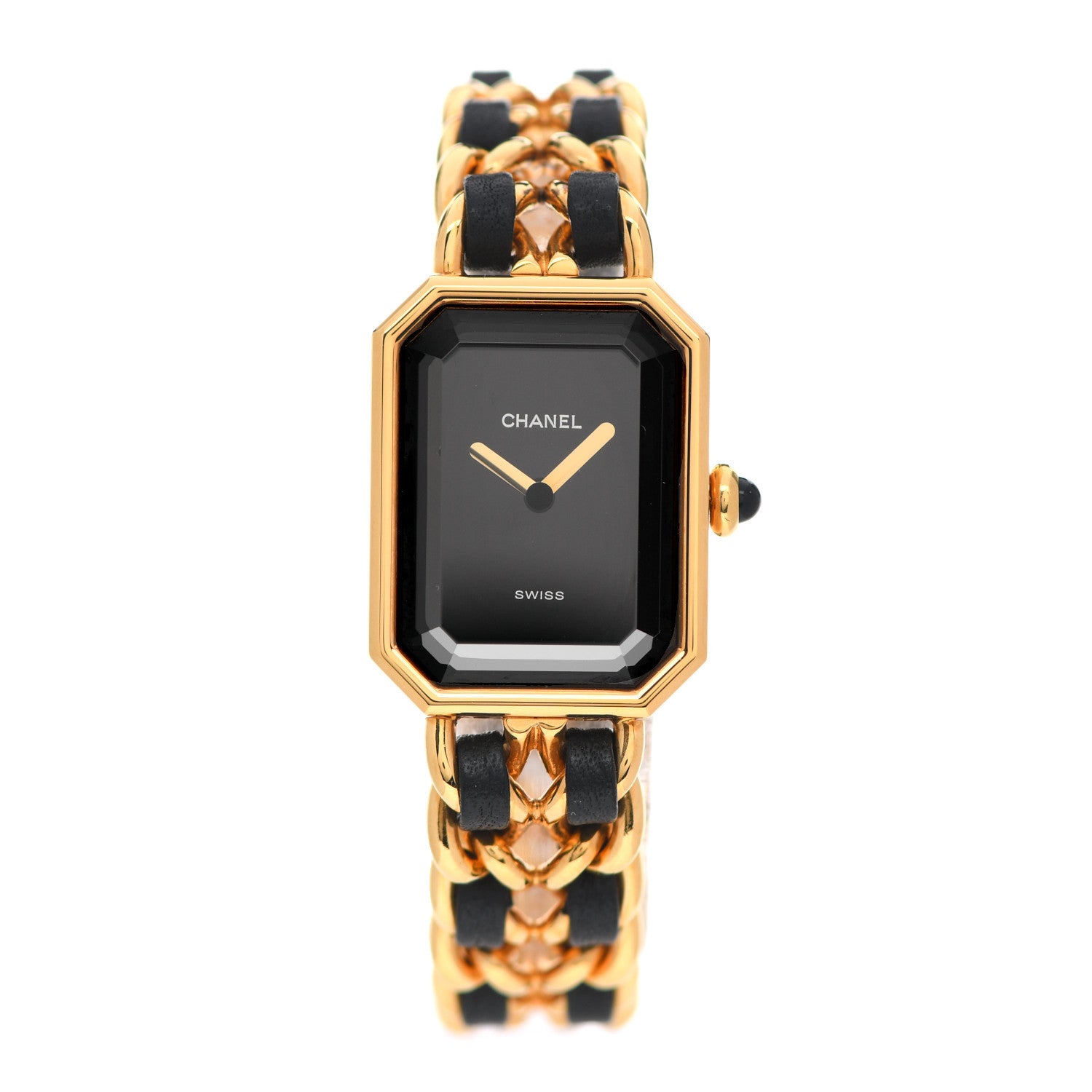 Chanel Stainless Steel Lambskin 20mm Chain Premiere Quartz Watch Gold M 1 of 4